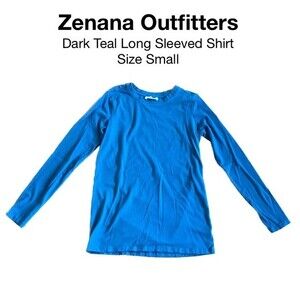 Dark Teal Size Small Long Sleeved Shirt